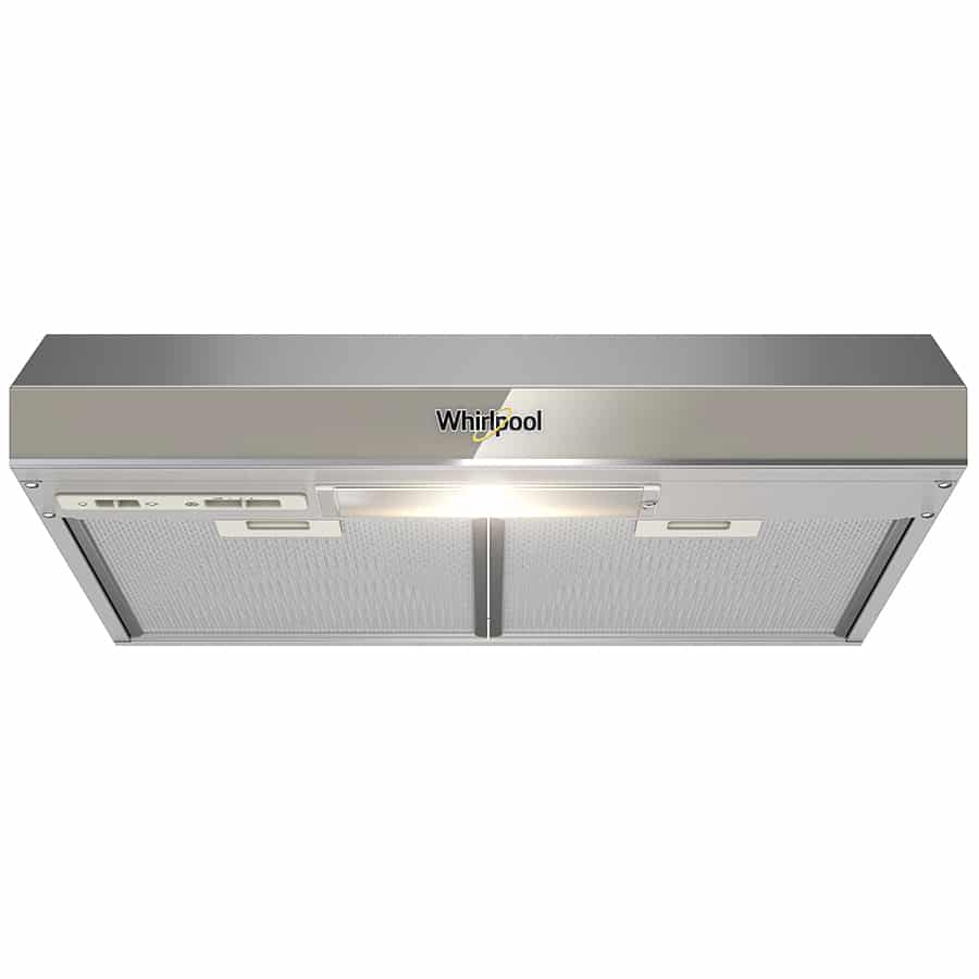 Campana Empotrable 60cm con 3 velocidades Acero Inoxidable con vidrio espejo