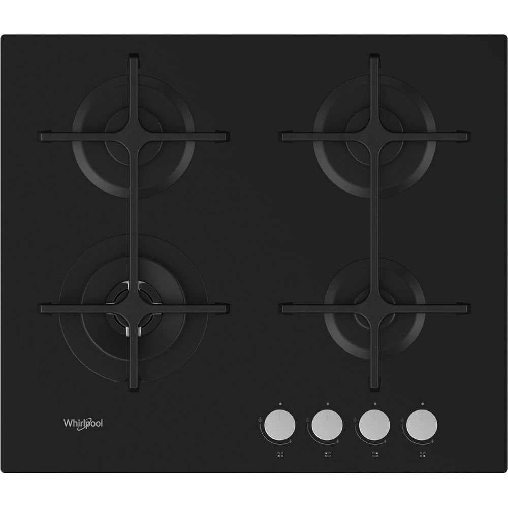 Parrilla Gas on glass 30" Negro