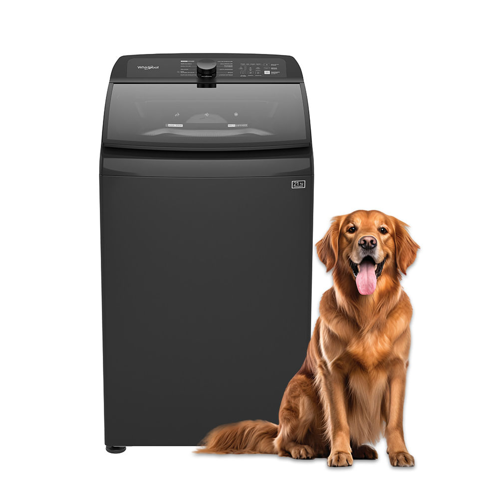 Lavadora 21kg Carga Superior Xpert Eco con Agitador y Ciclo Mascotas Negra